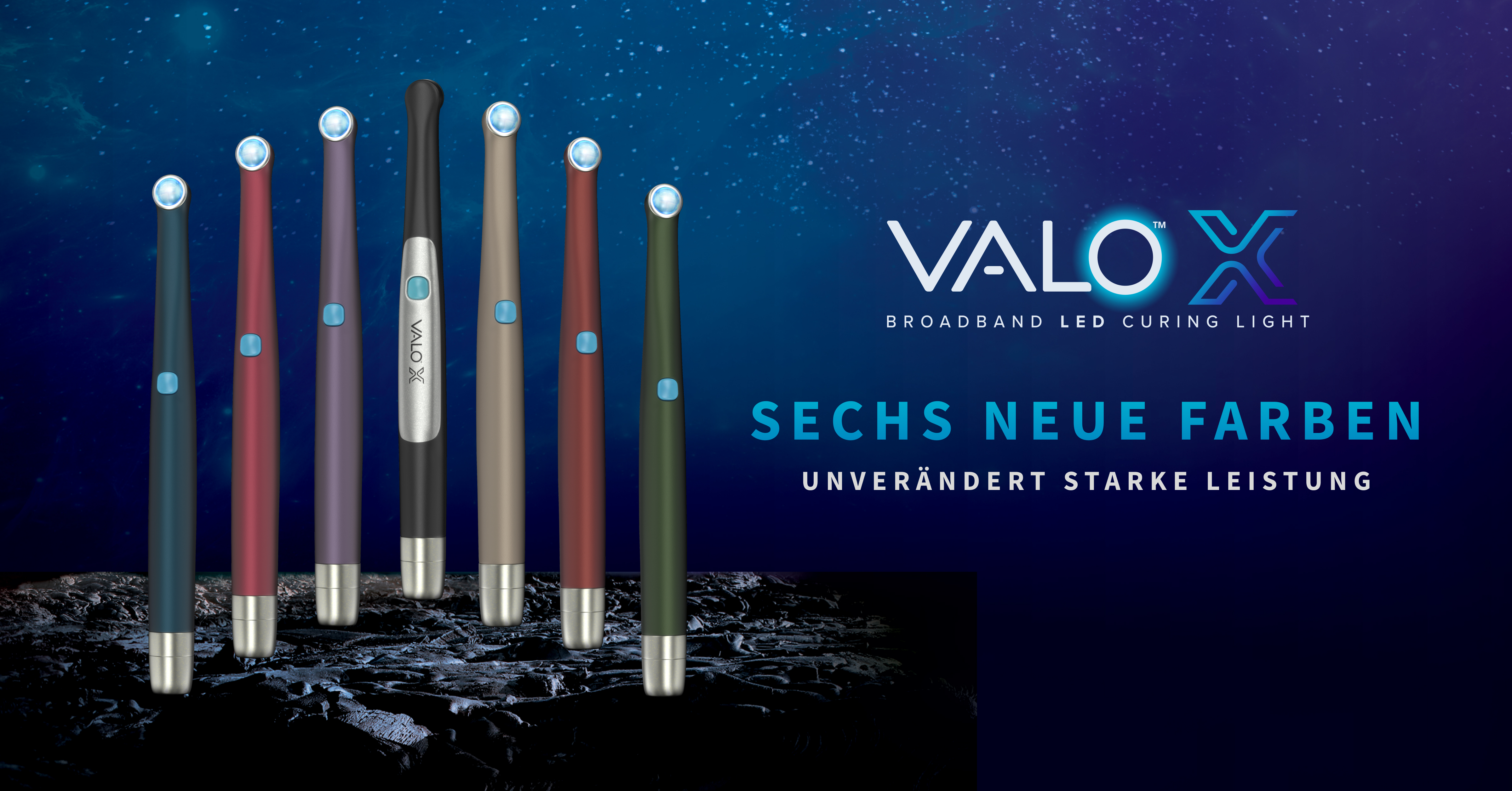 Die neuen Polymerisationsleuchten von Ultradent Products:  VALO X Colors