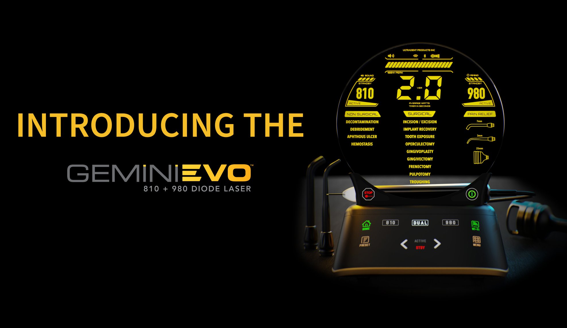 Der Gemini EVO™ Diodenlaser setzt neue Standards in der Laserzahnheilkunde